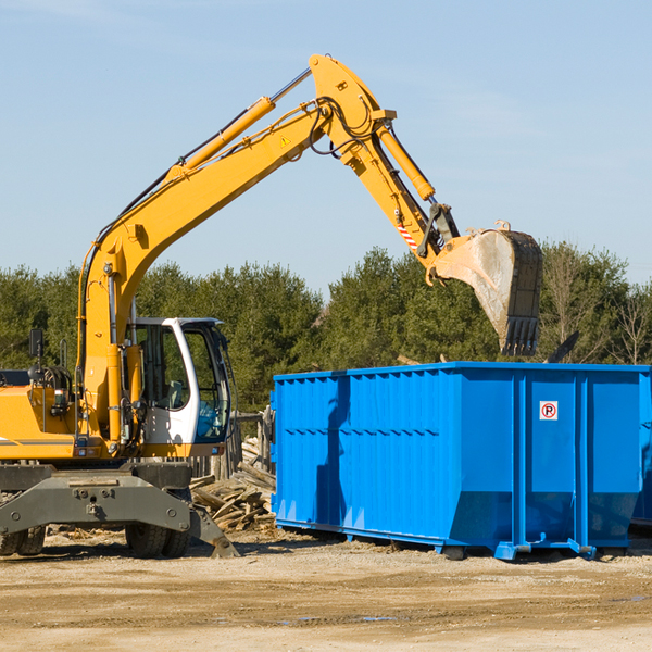 are there any restrictions on where a residential dumpster can be placed in Irma Wisconsin